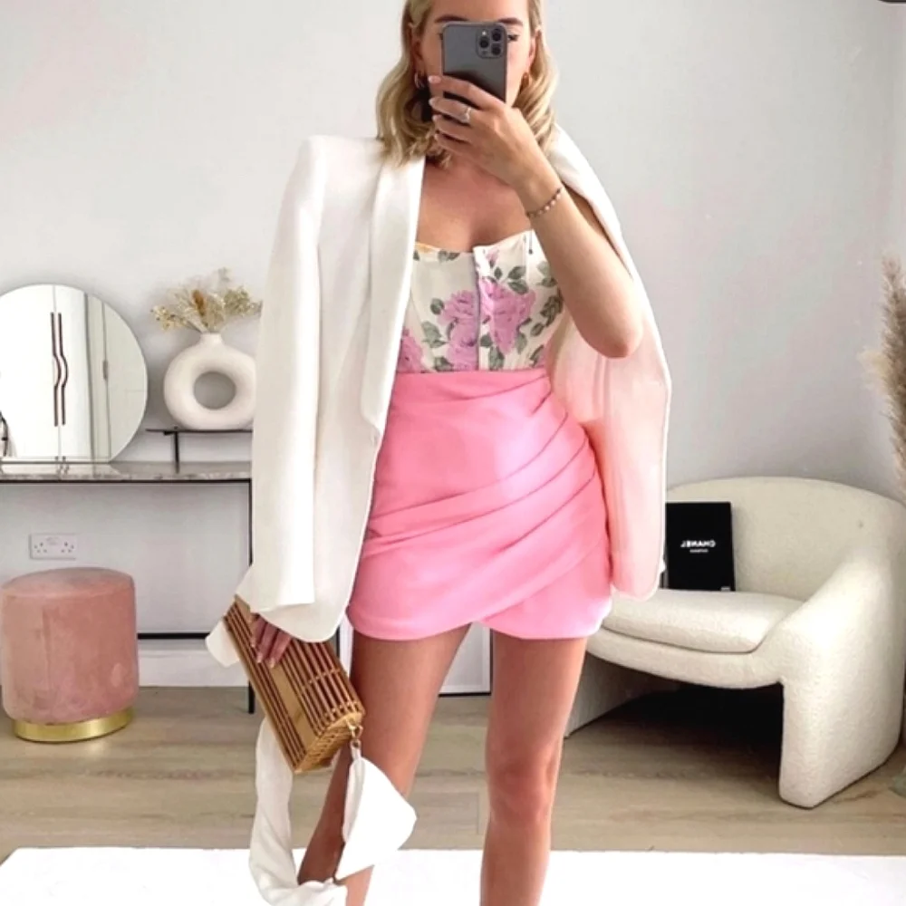 ZARA * Mini Skirt Pink Size XS and S